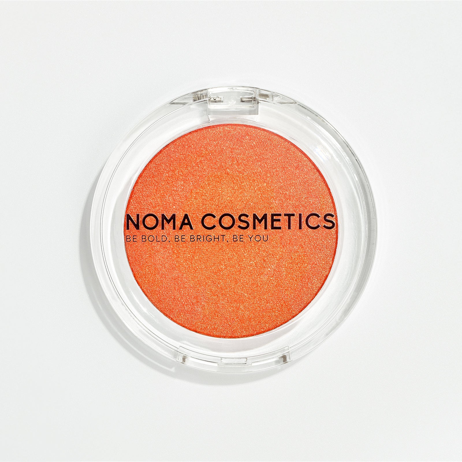 Tangerine Rush Water Activated Liner | Vegan Eyeliner – Noma in a round container showcasing vibrant orange color.