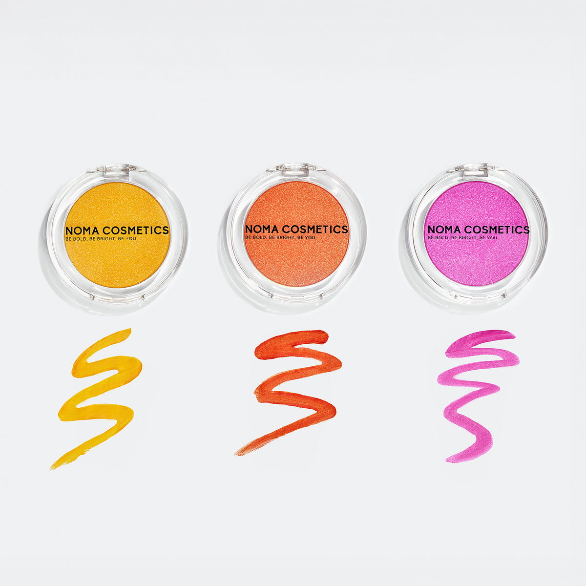 Water Activated Liner Trio Bundle | The Power Pack – Noma with vibrant yellow, orange, and pink liners.